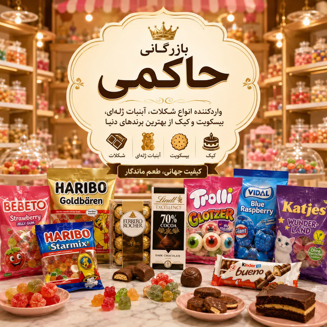 انواع شکلات خارجی