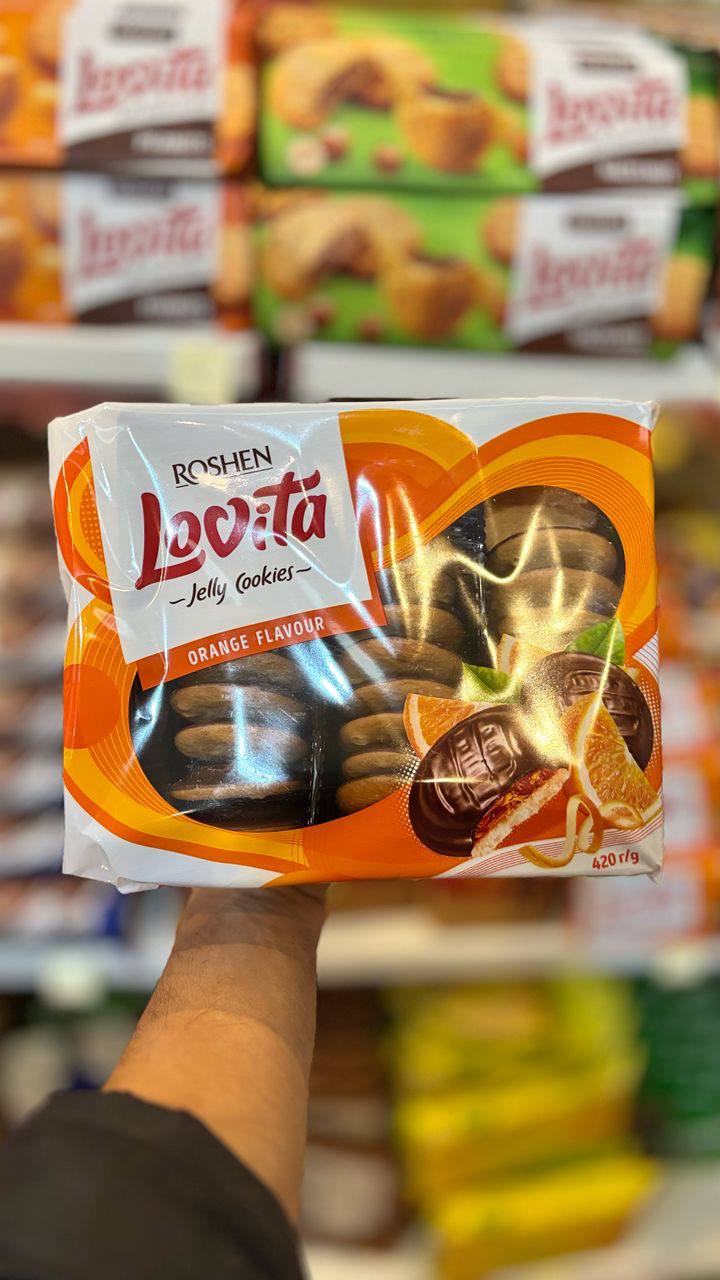 بیسکوییت لاویتا با لایه ژله پرتقال و روکش شکلاتی(420gr)