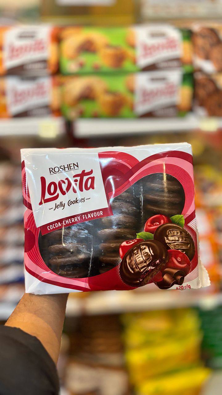 بیسکوییت لاویتا با لایه ژله آلبالو و روکش شکلاتی(420gr)