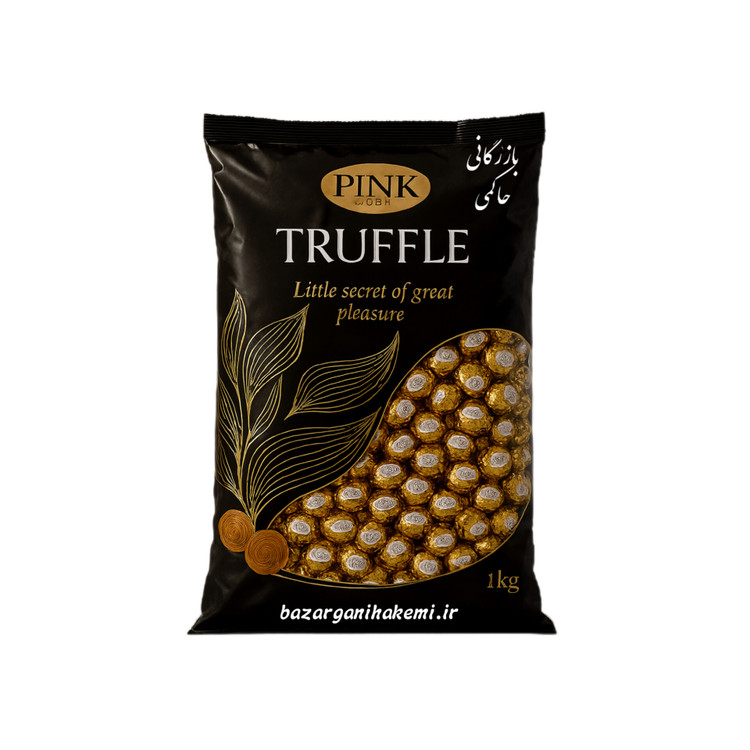 شکلات پینک تلخ (پینک دارک) Pink Dark Truffle(طلایی)_1kg