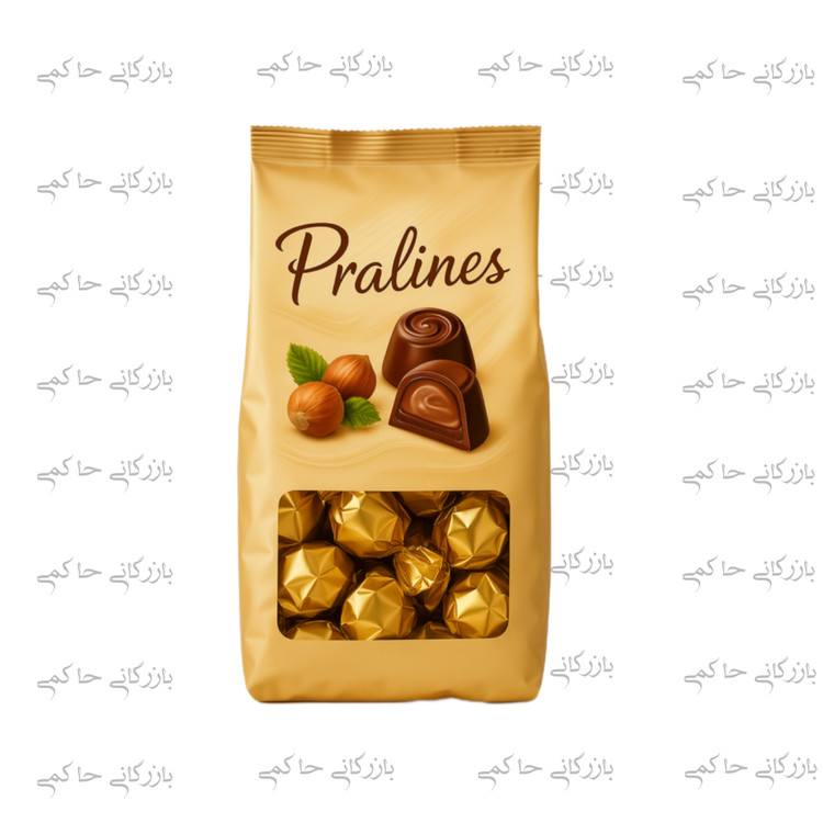 شکلات پرالین با مغز کرم و طعم قهوه وبرو_دارای قیمت عمده برای خریداران عمده.