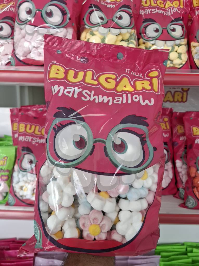 مارشملو ۹۰۰ گرم طرح گل بولگاری کشور ایتالیا