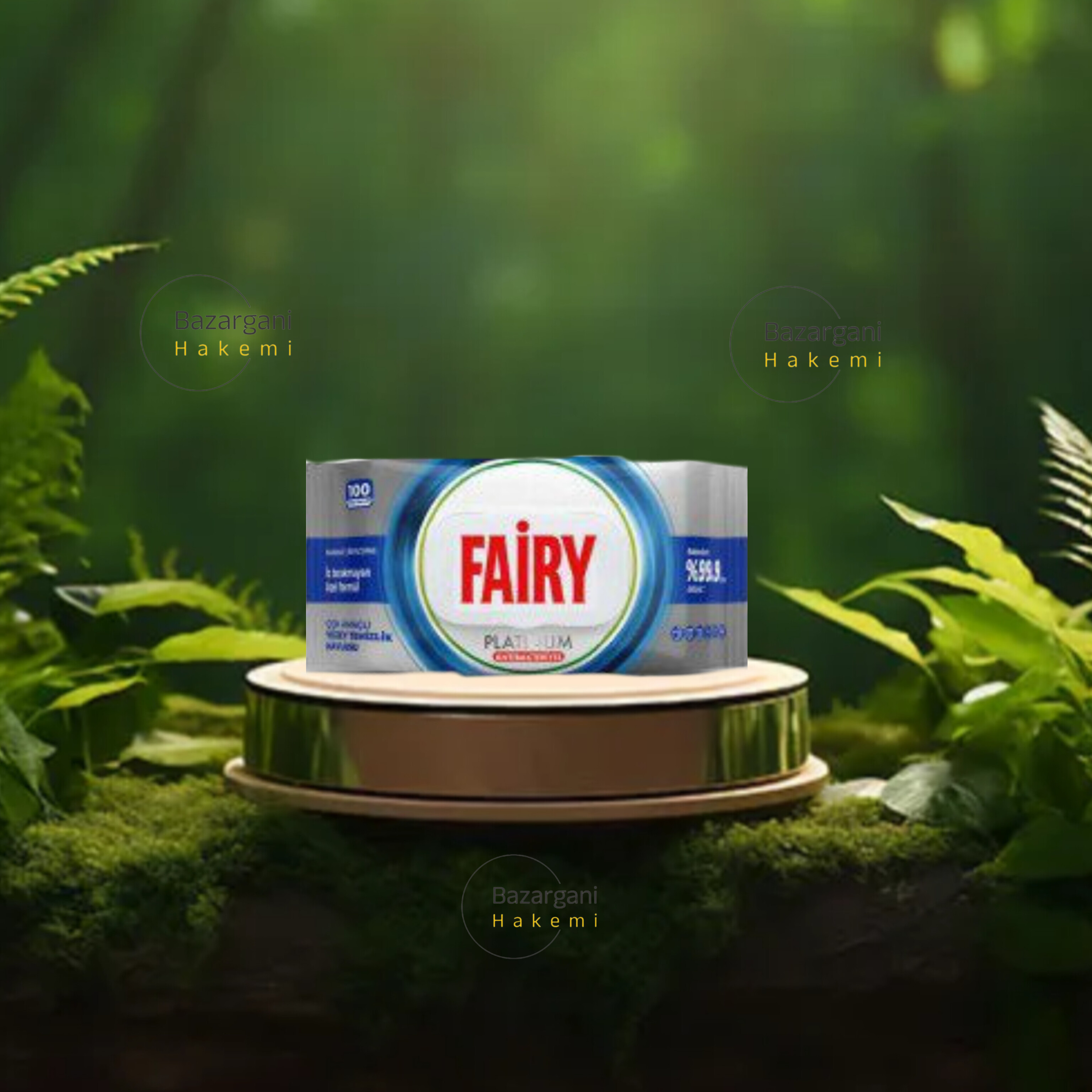 دستمال مرطوب چند منظوره سطوح فیری با خاصیت آنتی باکتریایی Fairy مدل Platinum بسته 100 عددی(واردات قانونی از منطقه آزاد ارس)