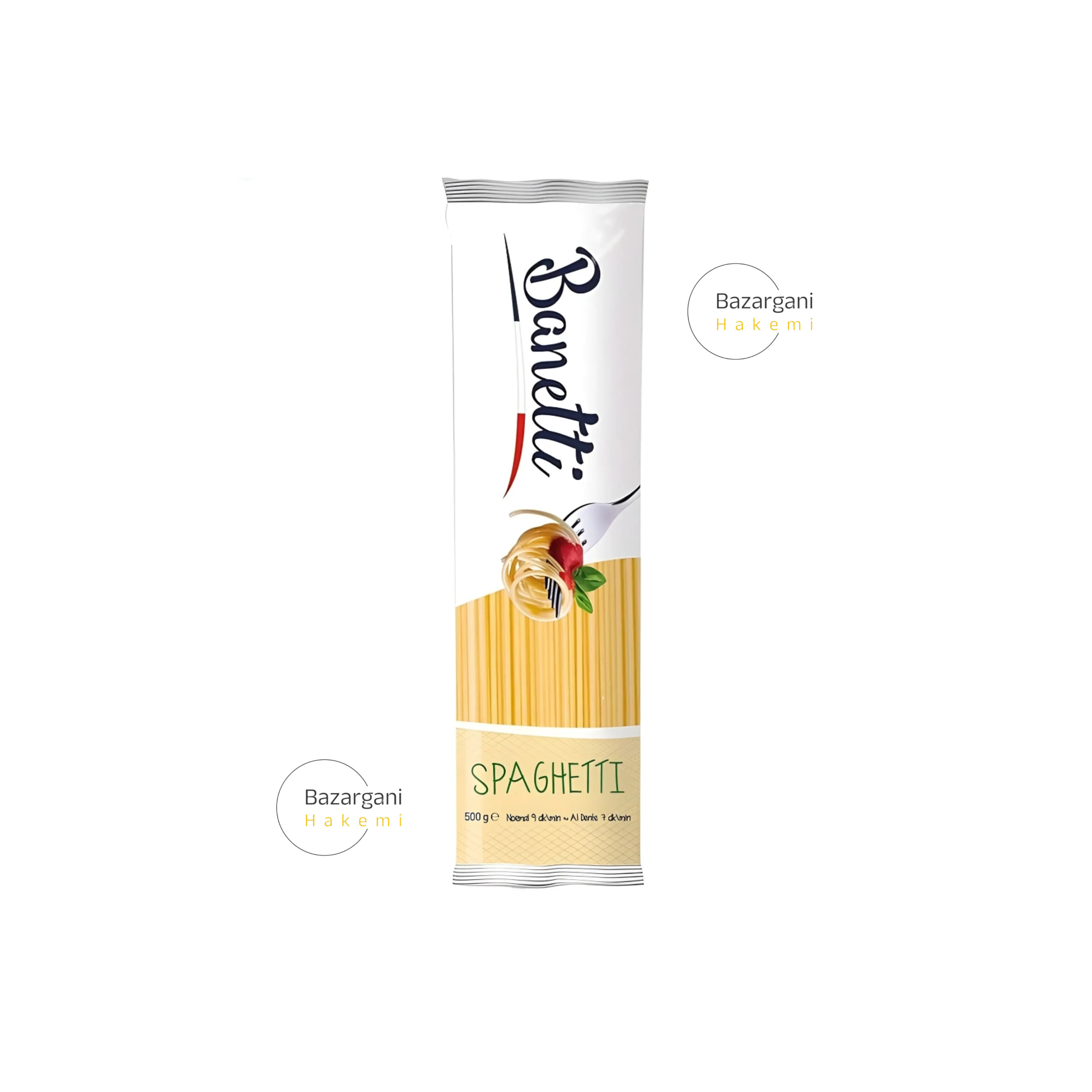 ماکارونی  رشته‌ای اسپاگتی بانتی Banetti Spaghetti بسته ۵۰۰ گرمی