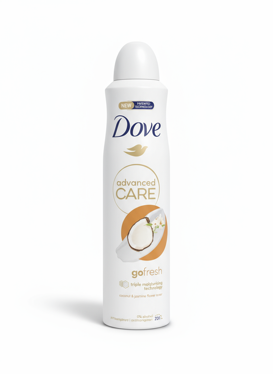 اسپری ضد تعریق زنانه داو رایحه نارگیل و یاسمن مدل Go Fresh Advanced Care حجم 250 میلی(واردات قانونی از منطقه آزاد ارس) برند: Dove