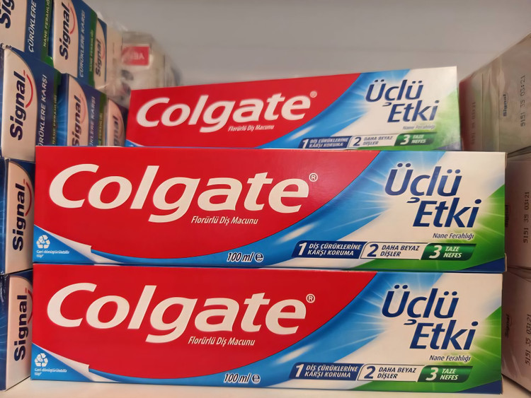 خمیردندان Colگیت سه کاره با حجم 75 میلی(واردات قانونی از منطقه آزاد ارس) برند: Colgate
